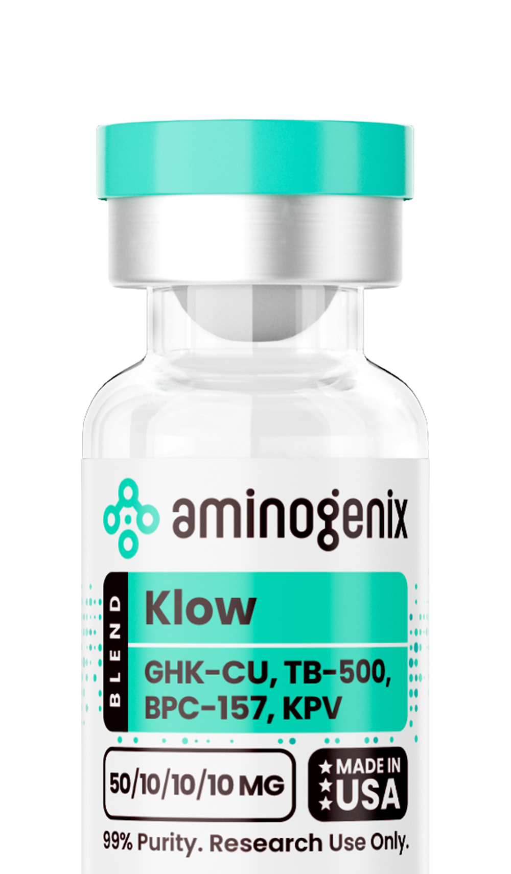 Klow Blend (GHK-CU / TB-500 / BPC-157 / KPV) 50/10/10/10mg